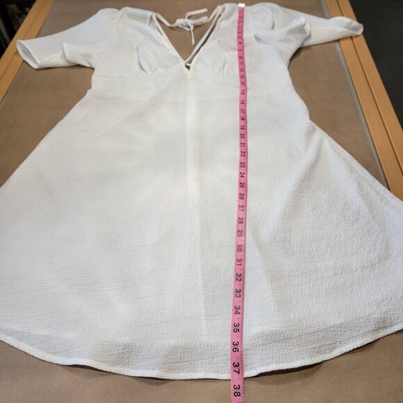 SHEIN Curve Size 1XL Criss Cross Front Short Sleeve Flared A Line Dress/Coverup - Picture 10 of 14